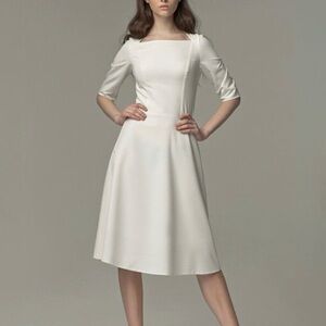 White A-Line Dress